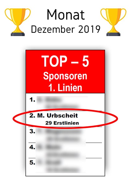 Top Sponsor Dezember